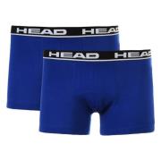 Basic 2Pack Boxer briefs Head , Blue , Heren