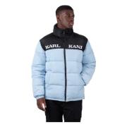 Retro Essential Puffer Jas Karl Kani , Blue , Heren