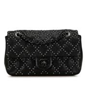 Pre-owned Leather chanel-bags Chanel Vintage , Black , Dames