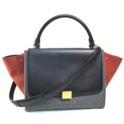 Pre-owned Leather celine-bags Celine Vintage , Gray , Dames