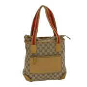 Pre-owned Canvas handbags Gucci Vintage , Beige , Dames