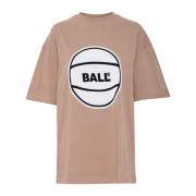 Sporty Circle Tee Blouse Houtbruin Ball , Brown , Dames