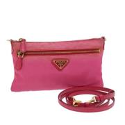 Pre-owned Nylon pouches Prada Vintage , Pink , Dames