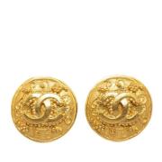 Pre-owned Yellow Gold earrings Chanel Vintage , Yellow , Dames