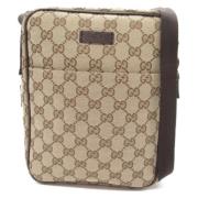 Pre-owned Canvas gucci-bags Gucci Vintage , Beige , Dames