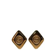 Pre-owned Yellow Gold earrings Chanel Vintage , Yellow , Dames