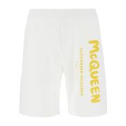 Stijlvolle Bermuda Shorts voor Mannen Alexander McQueen , White , Here...