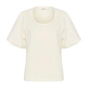 Puff Sleeve Blouse Whisper White Soaked in Luxury , White , Dames