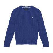 Blauwe Sweater Geborduurde Pony Ralph Lauren , Blue , Heren