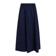 Yara Poplin Rok Neo Noir , Blue , Dames