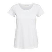 Witte T-shirt Stijlvol Comfortabel InWear , White , Dames