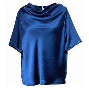 Glanzende Vrouwelijke Watervalblouse Noor of Sweden , Blue , Dames