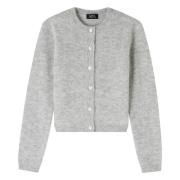 Wollen Cardigan Millie A.p.c. , Gray , Dames