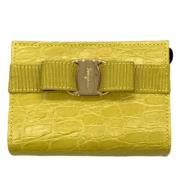 Pre-owned Fabric pouches Salvatore Ferragamo Pre-owned , Yellow , Dame...