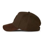 Baseballpet met klep en borduursel van katoen Boggi Milano , Brown , H...