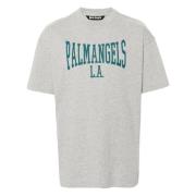 Klassieke College Tee Palm Angels , Gray , Heren