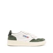 Bosgroene Leren Sneakers Autry , White , Dames