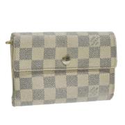 Pre-owned Canvas wallets Louis Vuitton Vintage , White , Dames