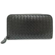 Pre-owned Leather wallets Bottega Veneta Vintage , Black , Heren