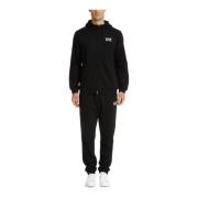 Effen Tracksuit met Capuchon en Zakken Emporio Armani EA7 , Black , He...