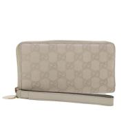 Pre-owned Canvas wallets Gucci Vintage , White , Dames