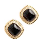 Pre-owned Metal earrings Dior Vintage , Black , Dames