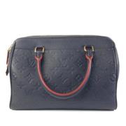 Pre-owned Leather handbags Louis Vuitton Vintage , Blue , Dames