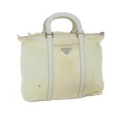 Pre-owned Nylon handbags Prada Vintage , White , Dames