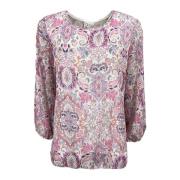 Paisley Print Blouse 2-Biz , Multicolor , Dames