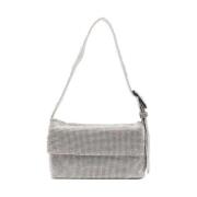 Kristal Zilver Mesh Schoudertas Benedetta Bruzziches , Gray , Dames