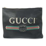 Pre-owned Leather gucci-bags Gucci Vintage , Black , Heren