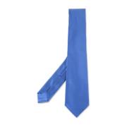 Blauwe Zijden Stropdas Elegante Stijl Kiton , Blue , Heren