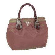 Pre-owned Nylon handbags Prada Vintage , Pink , Dames