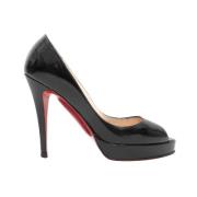 Pre-owned Leather heels Christian Louboutin Pre-owned , Black , Dames