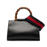 Pre-owned Leather handbags Gucci Vintage , Black , Dames