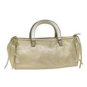 Pre-owned Leather handbags Prada Vintage , Yellow , Dames