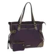 Pre-owned Nylon totes Burberry Vintage , Purple , Dames