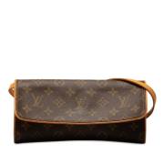 Pre-owned Leather handbags Louis Vuitton Vintage , Brown , Dames