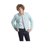 Groene Gewassen Denim Jack L'Exception Paris , Blue , Heren