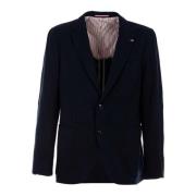 Heren Blazer Blauw Outlet Prijs Tommy Hilfiger , Blue , Heren