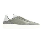 Elegante Heren Sneakers Grijs Suède Pantofola d'Oro , Gray , Heren