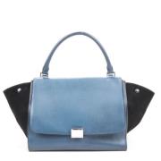 Pre-owned Leather handbags Celine Vintage , Blue , Dames