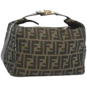 Pre-owned Canvas handbags Fendi Vintage , Brown , Dames