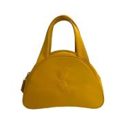 Pre-owned Canvas handbags Yves Saint Laurent Vintage , Yellow , Dames