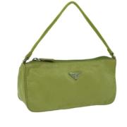 Pre-owned Nylon pouches Prada Vintage , Green , Dames