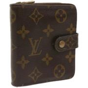 Pre-owned Canvas wallets Louis Vuitton Vintage , Brown , Dames