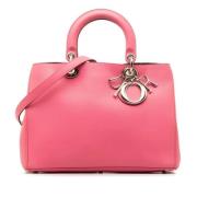 Pre-owned Leather handbags Dior Vintage , Pink , Dames