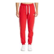 Elastische taille joggers met logo Emporio Armani EA7 , Red , Heren