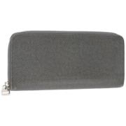 Pre-owned Leather wallets Louis Vuitton Vintage , Gray , Dames