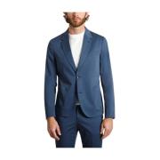 Blauw Katoenblend Pakjasje PS By Paul Smith , Blue , Heren